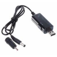 Кабель живлення USB to DC 5.5mm + 3.51.35mm 0.8m 18W Kingda (KD-USB-DC9/12)