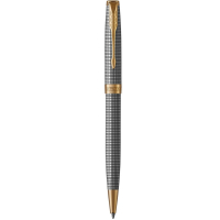 Ручка кулькова Parker SONNET 17 Cisele Silver GT BP (88 232)