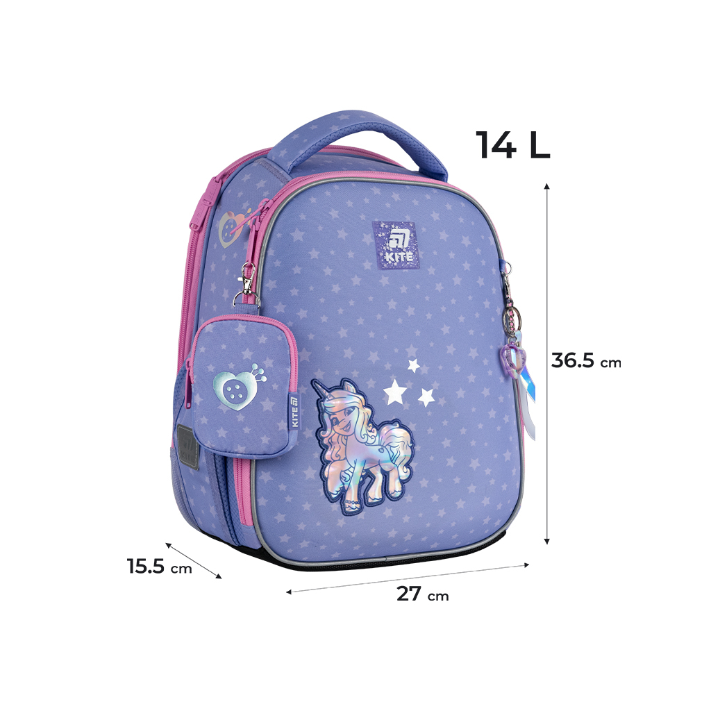 Шкільний набір Kite Education My Little Pony 555 (рюкзак, пенал, сумка) (SET_LP25-555S)