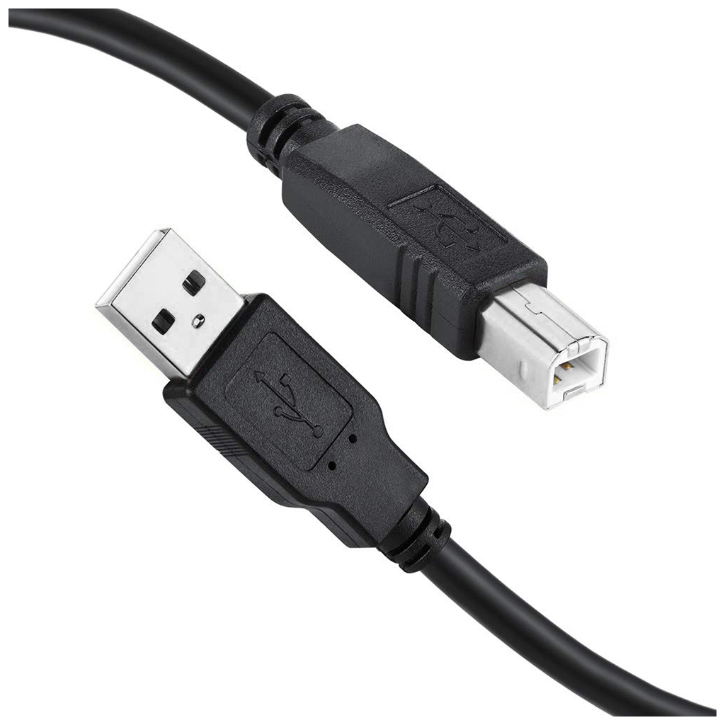 Кабель для принтера USB 2.0 AM/BM 2.0m black ColorWay (CW-CBUB072-BK) Кабель для принтера USB 2.0 AM/BM 2.0m black ColorWay (CW-CBUB072-BK)