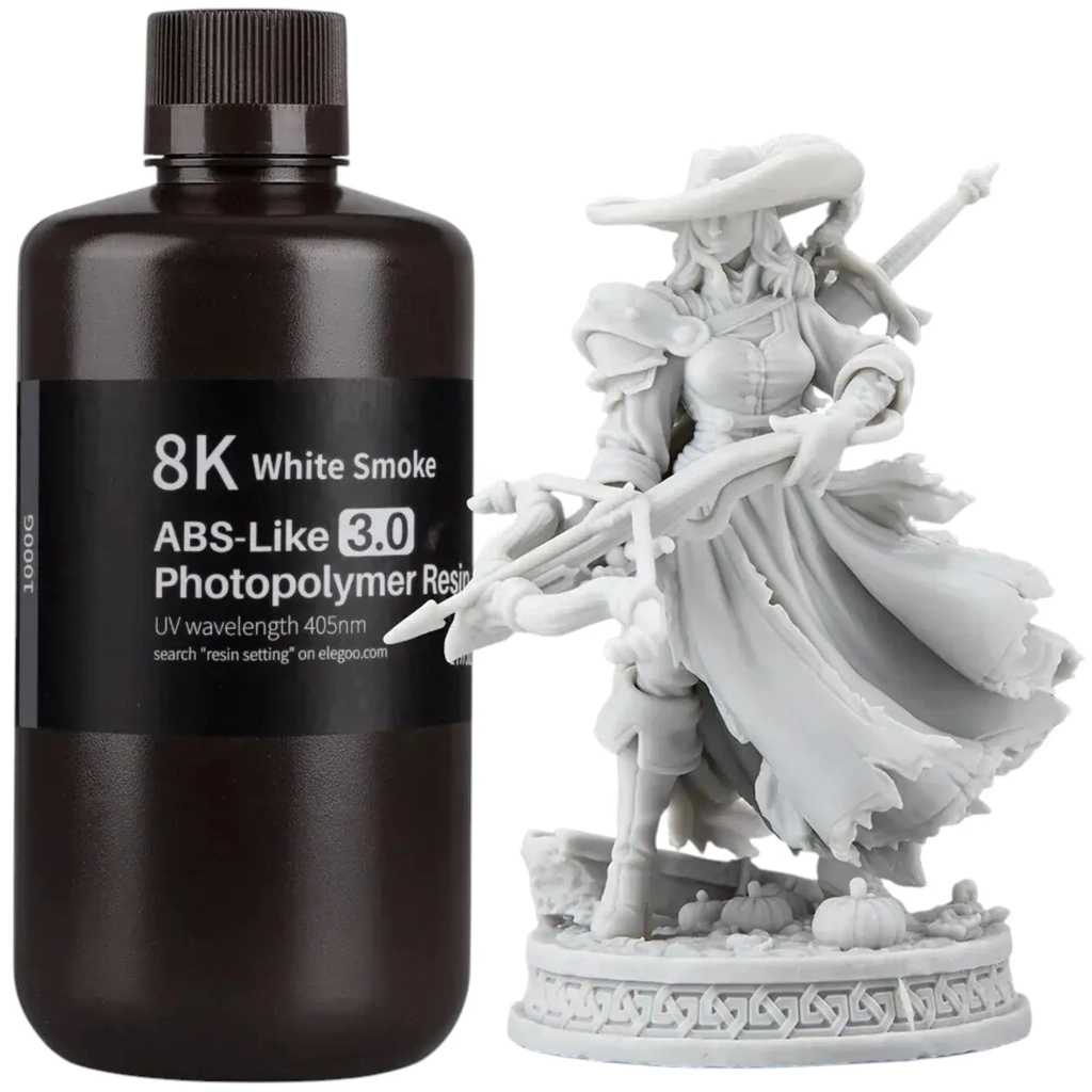 Фотополімерна смола ELEGOO Resin, ABS-like 3.0 8K 1кг, white smoky (50.103.0236) Фотополімерна смола ELEGOO Resin, ABS-like 3.0 8K 1кг, white smoky (50.103.0236)