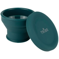 Travel cup Tribe Collapsible Shot 90 ml with lid, ocean (T-FF-0030-ocean)