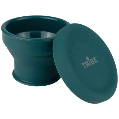 Чашка туристична Tribe Collapsible Shot 90 мл з кришкою, ocean (T-FF-0030-ocean)