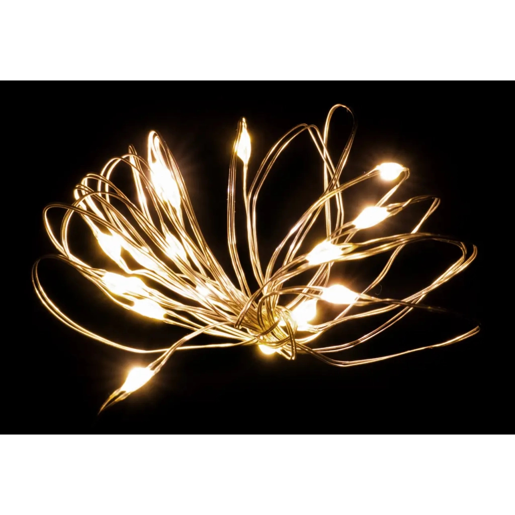 Гірлянда Luca Lighting струна, 1 м, класична біла, 10 LED 2xCR2032, таймер (8720362037095)