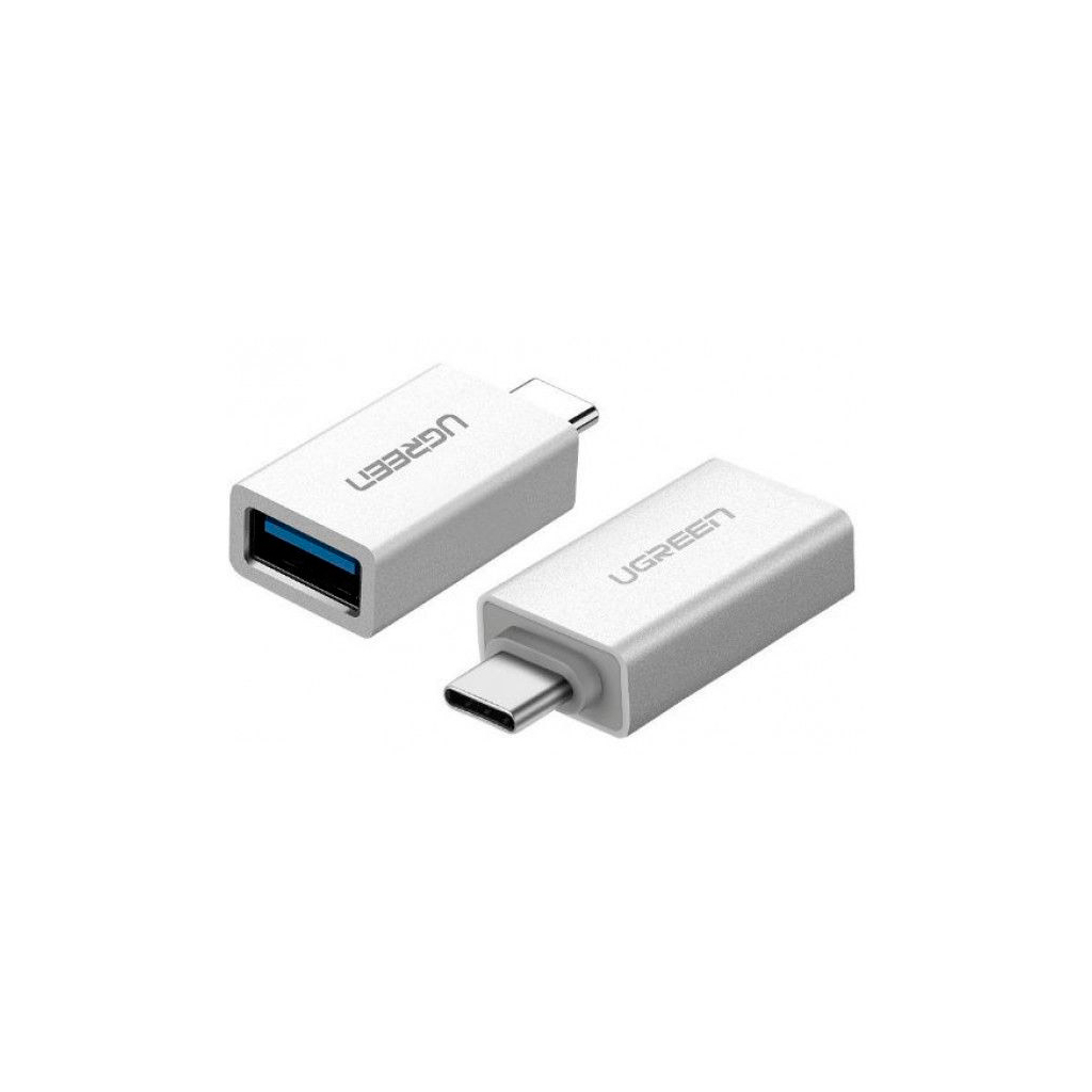 Перехідник OTG USB 3.0 AF to USB-C US173 White UGREEN (30155) Перехідник OTG USB 3.0 AF to USB-C US173 White UGREEN (30155)