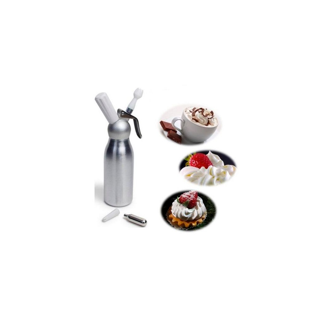 Аксесуар кухонний Lacor Сифон для вершків алюмінієвий 0,5 л (68500) Аксесуар кухонний Lacor Сифон для вершків алюмінієвий 0,5 л (68500)