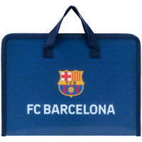 Папка - портфель Kite на блискавці A4 FC Barcelona, 1 відділення (BC25-202)