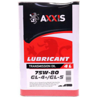 Трансмісійна олива AXXIS 75W-80 GL-4 + 2л (AX-2163)