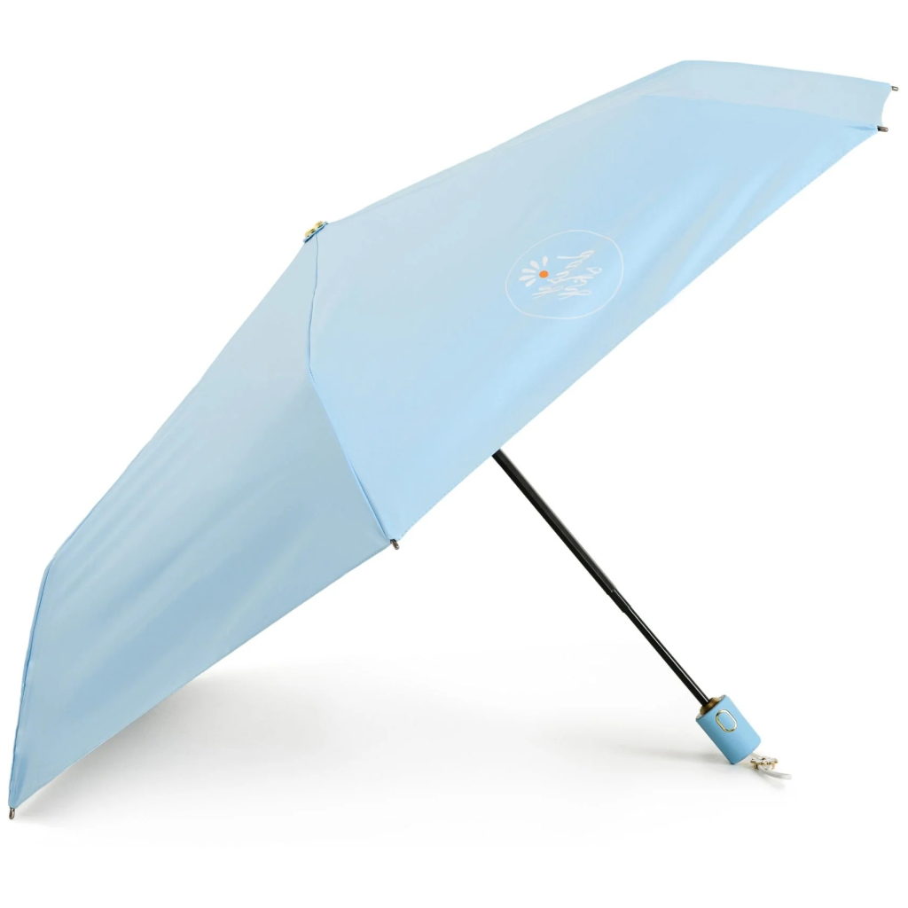 Парасоля Krago Daisy складна міні повний автомат блакитна (umb-12-004)