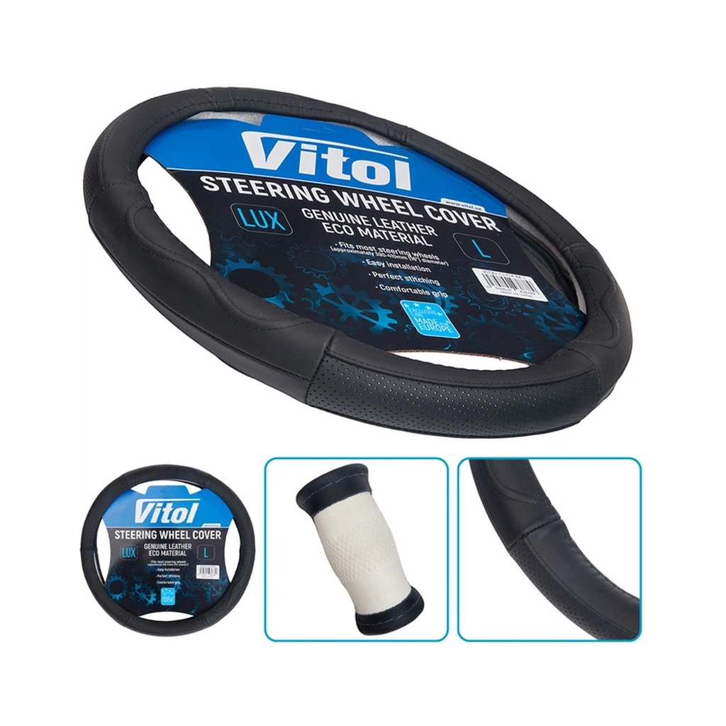 Чохол на руль VITOL L чорн (VLOD-CL114 BK L)