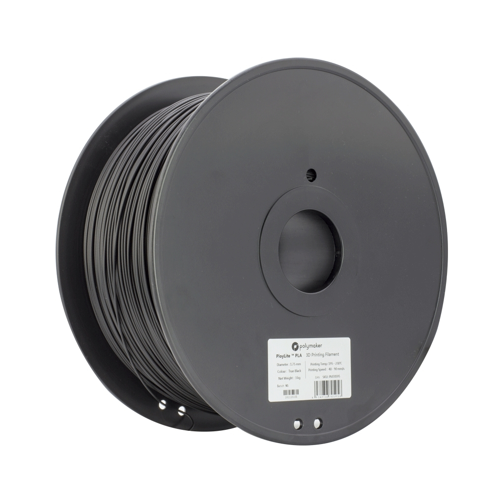 Пластик для 3D-принтера Polymaker PLA POLYLITE 1,75mm 3kg BLACK (PA02037)