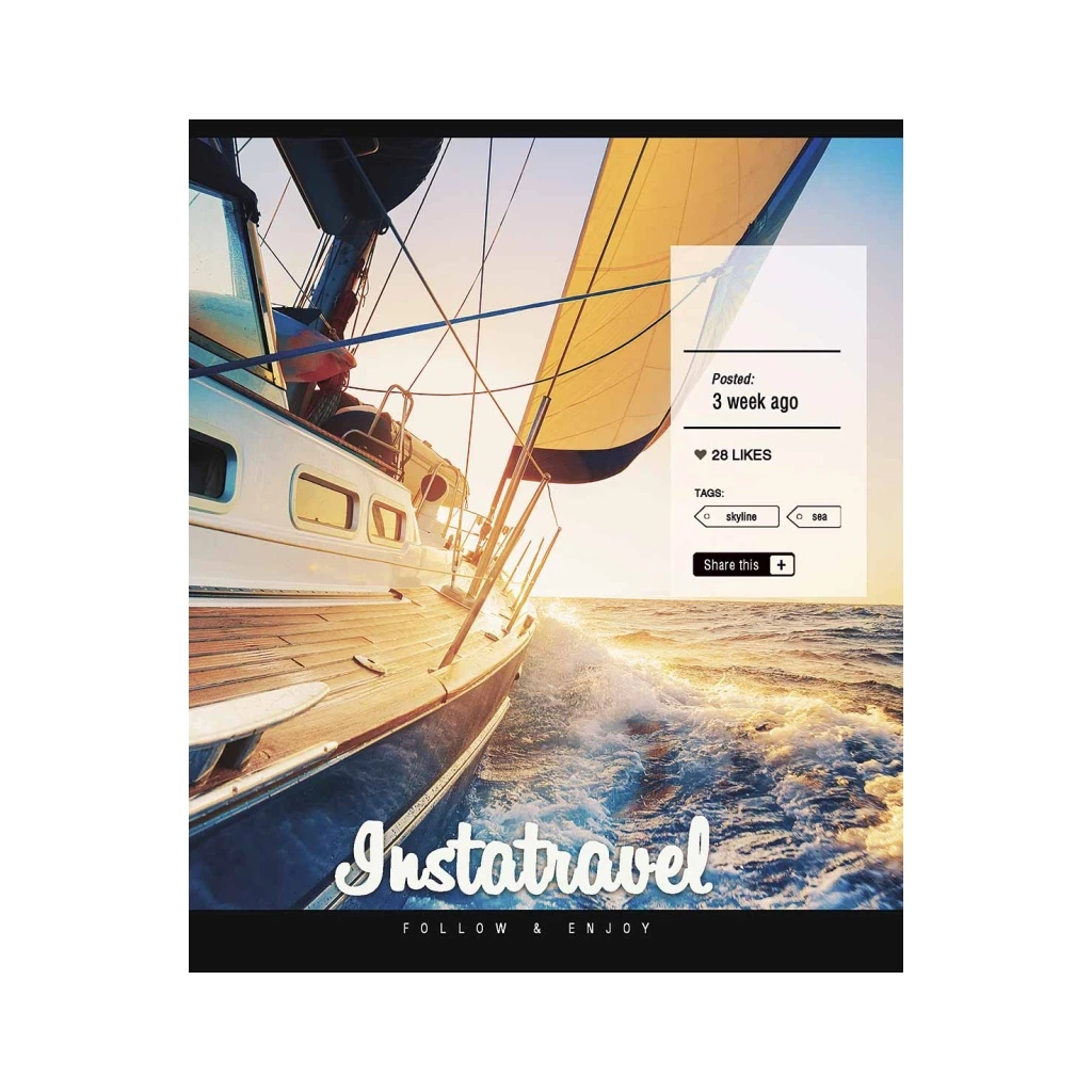 Зошит Школярик Star Instalife 96 аркушів клітинка (096-3389K) Зошит Школярик Star Instalife 96 аркушів клітинка (096-3389K)