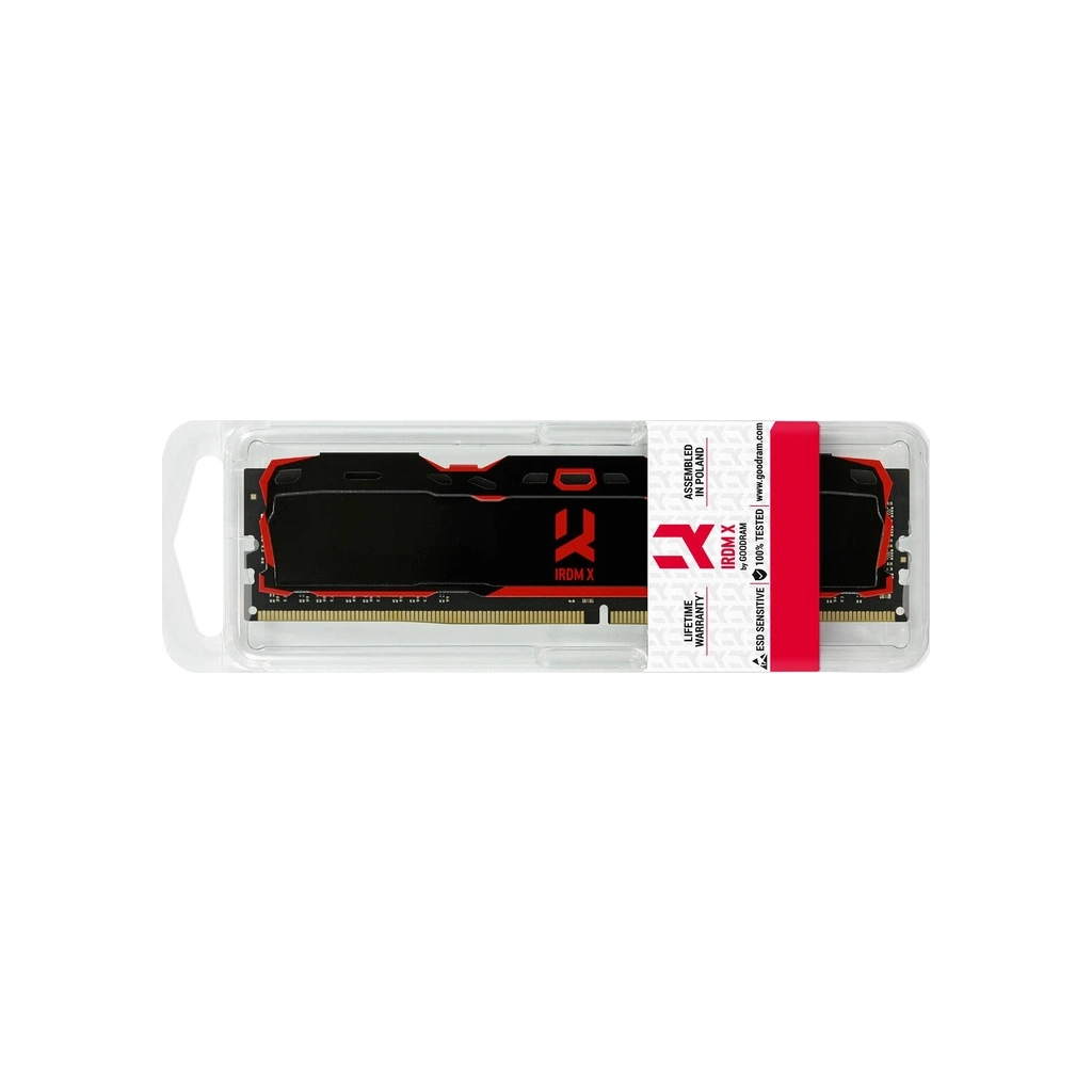 Модуль пам'яті для комп'ютера DDR4 16GB 3200 MHz Iridium X Black Goodram (IR-X3200D464L16SA/16G) Модуль пам'яті для комп'ютера DDR4 16GB 3200 MHz Iridium X Black Goodram (IR-X3200D464L16SA/16G)