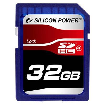 Карта пам'яті Silicon Power 32Gb SDHC class 4 (SP032GBSDH004V10)