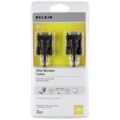 Кабель мультимедійний VGA 3.0m Belkin (F2N028cp3M)