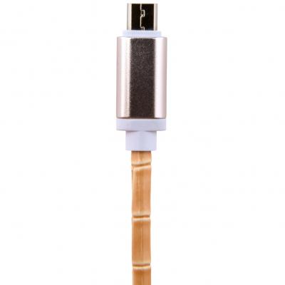 Дата кабель USB 2.0 AM to Micro 5P 1.0m W (кожа) белый LogicPower (5132)