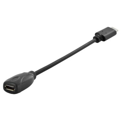Перехідник Type-C to USB microB 0.15m Digitus (AK-300316-001-S)
