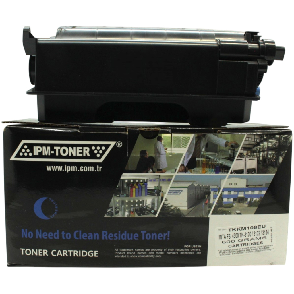 Тонер-картридж IPM Kyocera TK-3130, +waste container, chip (TKKM108EU)
