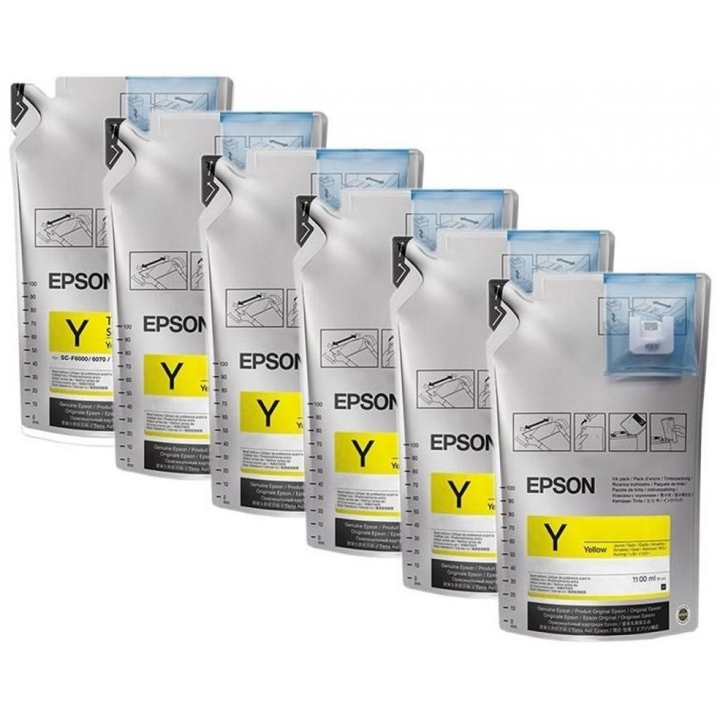 Контейнер з чорнилом Epson T46D SC-F6300 UltraChrome DS Ink Yellow 1.1L*6pcs (C13T46D440)