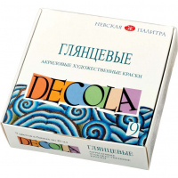 Акрилові фарби Невская палитра Decola акрилові глянсові 9 кольорів 20 мл (350435)