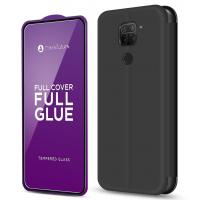 Скло захисне MakeFuture Xiaomi Redmi Note 9 + case Flip Black (MSFP-XRN9BK)