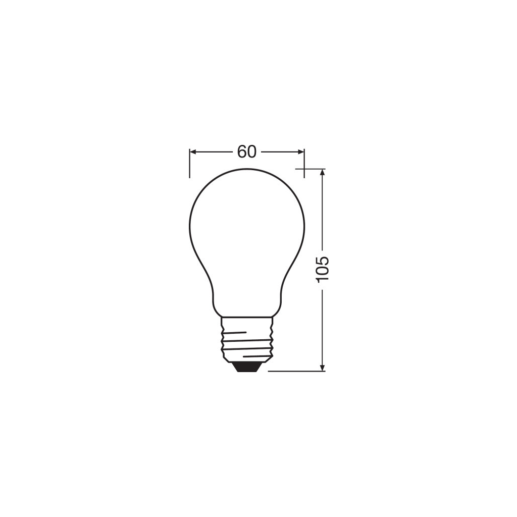Лампочка Osram SST CLAS A 100 12 W/4000K E27 (4058075434707)