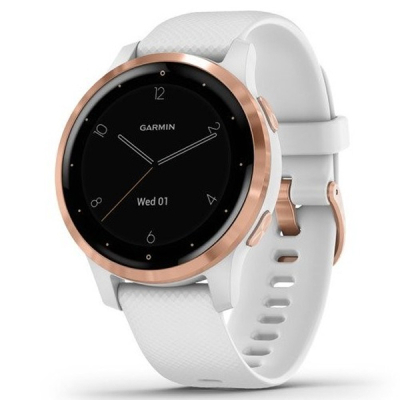 Смарт-годинник Garmin vivoactive 4S, White with Rose-gold Hardware (010-02172-23)