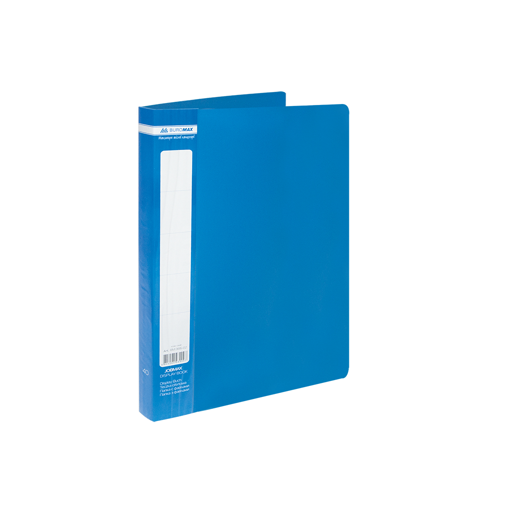 Папка з файлами Buromax Jobmax 40 sheets A4, blue (BM.3616-02) Папка з файлами Buromax Jobmax 40 sheets A4, blue (BM.3616-02)