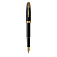 Fountain pen Parker SONNET 17 Matte Black Lacquer GT FP F (84 811)