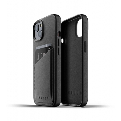 Чохол до мобільного телефона Mujjo Apple iPhone 13 Wallet Full Leather, Black (MUJJO-CL-022-BK)