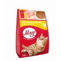 Сухий корм для кішок Мяу! з куркою 300 г (4820215364553)