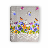 Tablecloth Home Line mat Purple butterflies, 150x220 cm (130562)