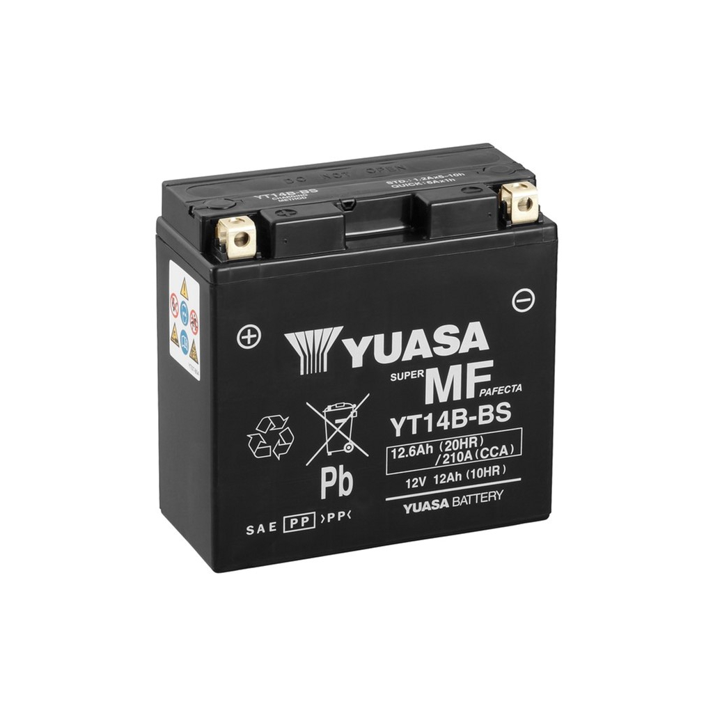 Акумулятор автомобільний Yuasa 12V 12,6Ah MF VRLA Battery (YT14B-BS) Акумулятор автомобільний Yuasa 12V 12,6Ah MF VRLA Battery (YT14B-BS)