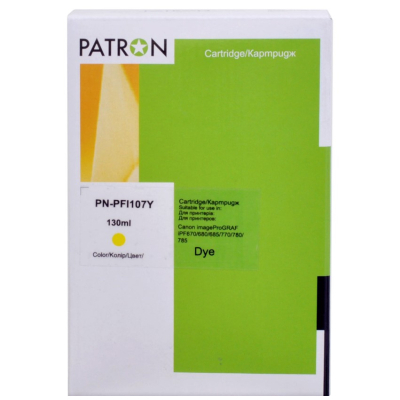Картридж Patron Canon PFI-107Y (6708B001) 130 мл (PN-PFI107Y)