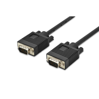 Кабель мультимедійний VGA M to VGA M 1.8m ferrite black Digitus (AK-310103-018-S)