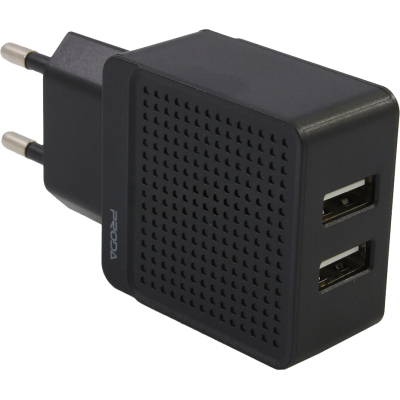 Зарядний пристрій Proda Saiya air А25 2USB 18W Black (PD-A25-BK)
