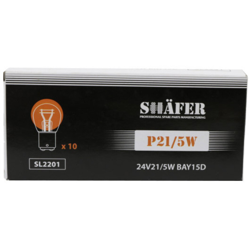 Автолампа SHAFER 24V21/5WP21/5WBAY15D (SL2201)
