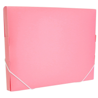 Folder with elastic bands Optima A4 30 mm, pastel pink (O35616-89)