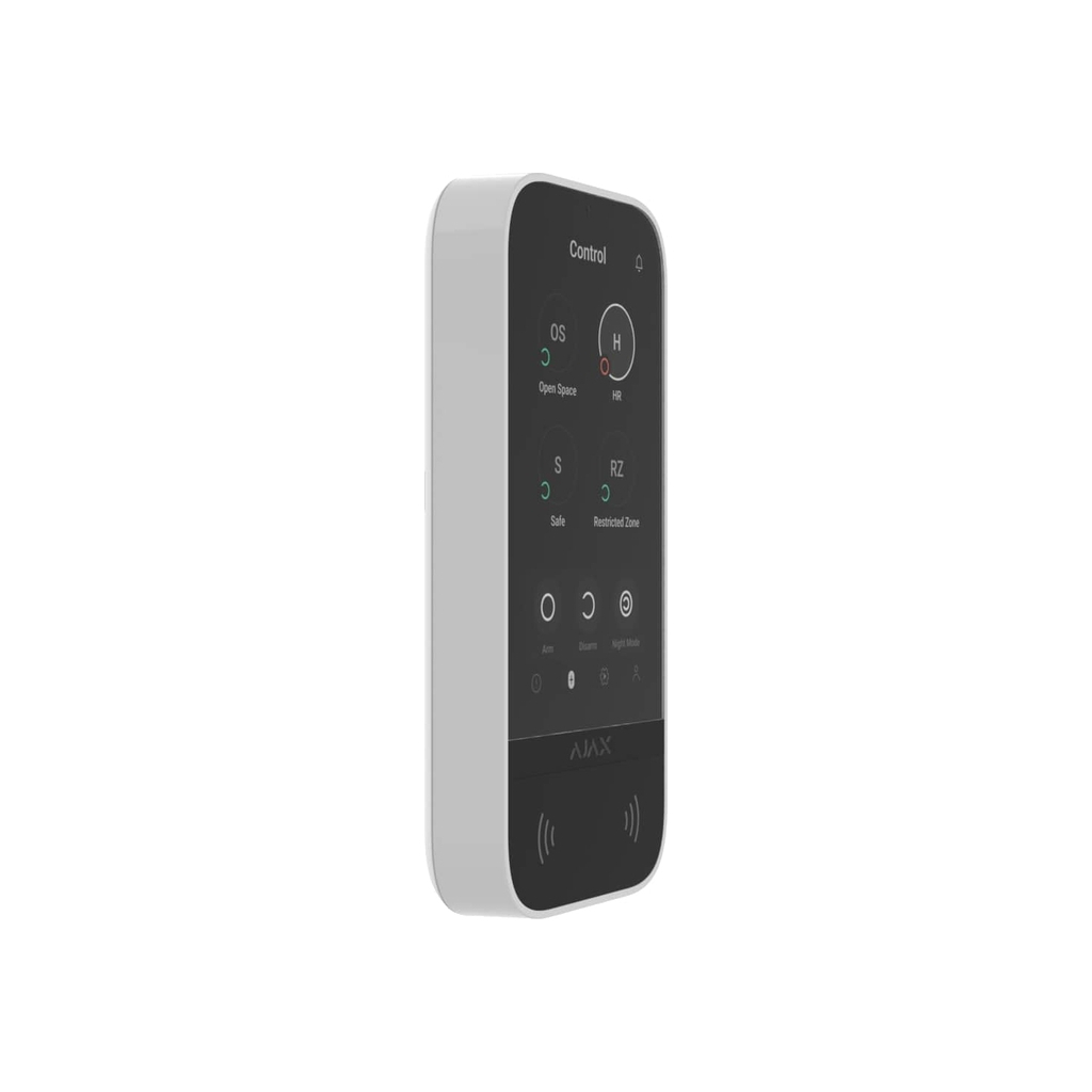 Клавіатура до охоронної системи Ajax KeyPad TouchScreen white