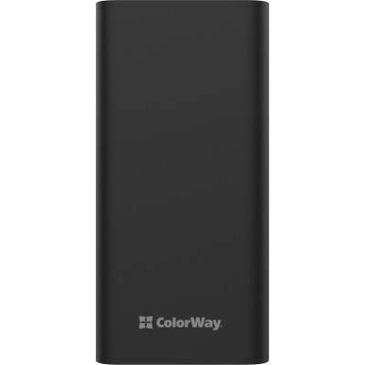 Батарея універсальна ColorWay 30 000 mAh Lamp, Black (CW-PB300LPB3BK-F)