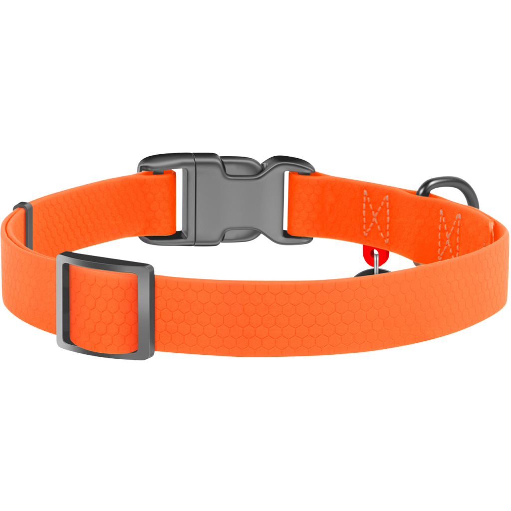 Нашийник для тварин WAUDOG Waterproof з QR паспортом Ш 20 мм Д 28-40 см помаранчевий (27454)