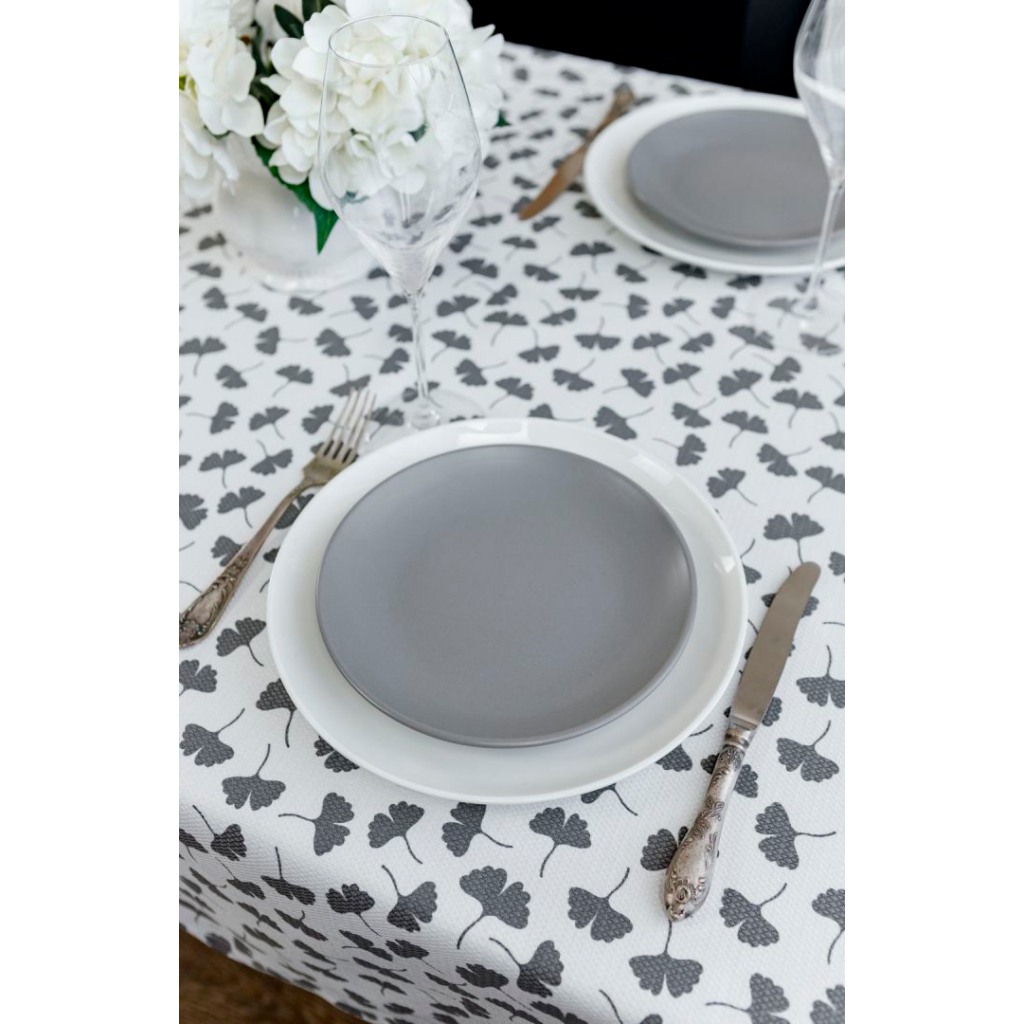 Скатертина Прованс MACAO гінкго сірий 133х220 см (4823093446830) Скатертина Прованс MACAO гінкго сірий 133х220 см (4823093446830)