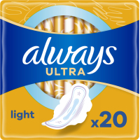 Sanitary pads Always Ultra Light 20 pcs. (8700216022309)