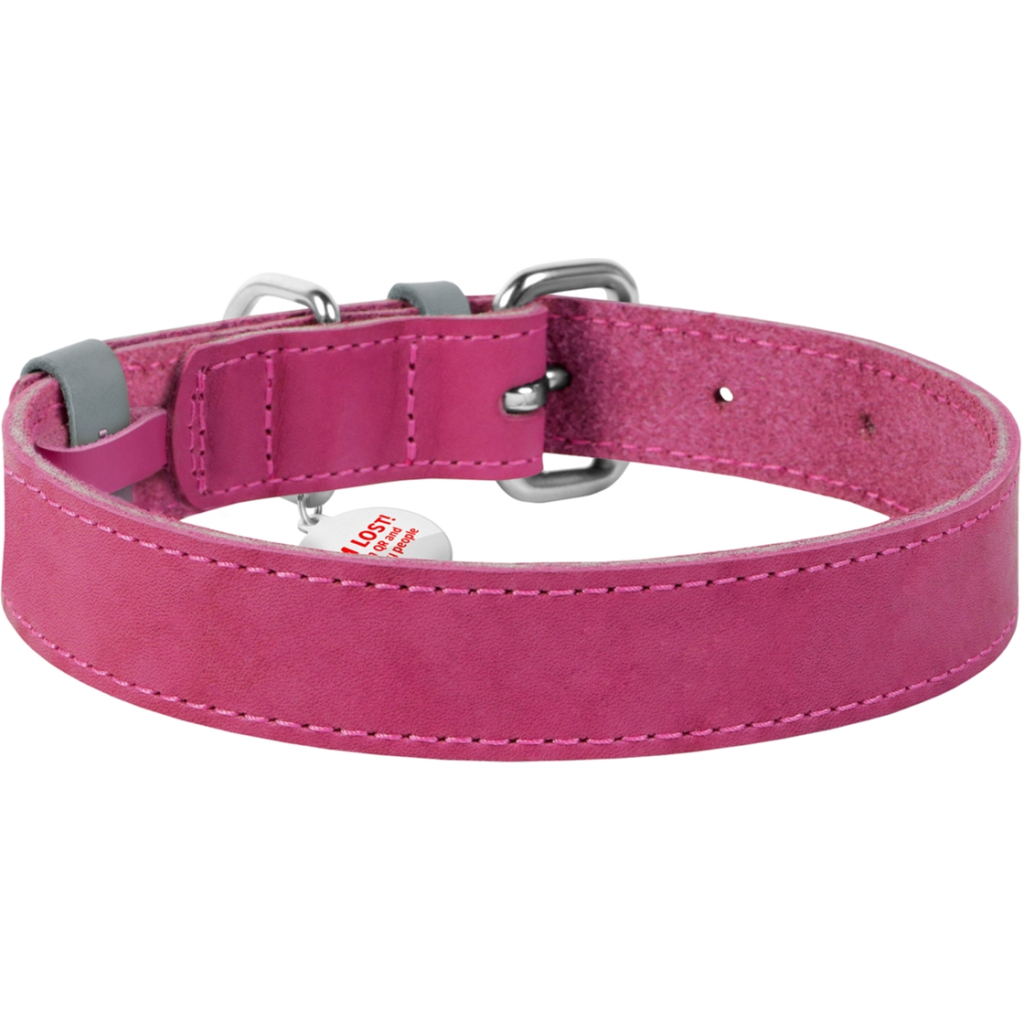Нашийник для тварин WAUDOG Classic шкіряний 12 мм х 19-25 см рожевий (02017) Нашийник для тварин WAUDOG Classic шкіряний 12 мм х 19-25 см рожевий (02017)