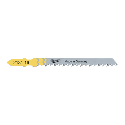Полотно Milwaukee для лобзика T144D, 75мм/ крок зуба 4,0мм, 5шт, деревина, швидкий різ (4932213116)