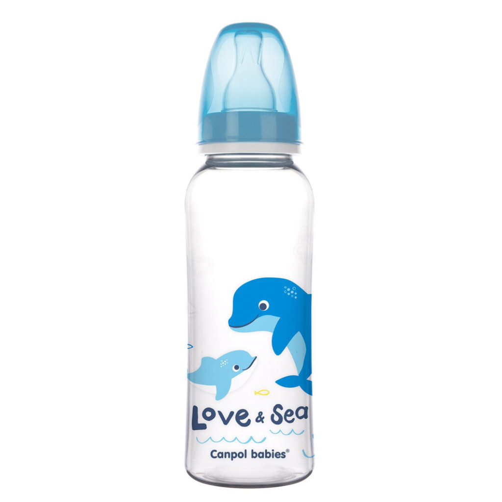 Пляшечка для годування Canpol babies LOVE&SEA 250 мл PP блакитна (59/400)