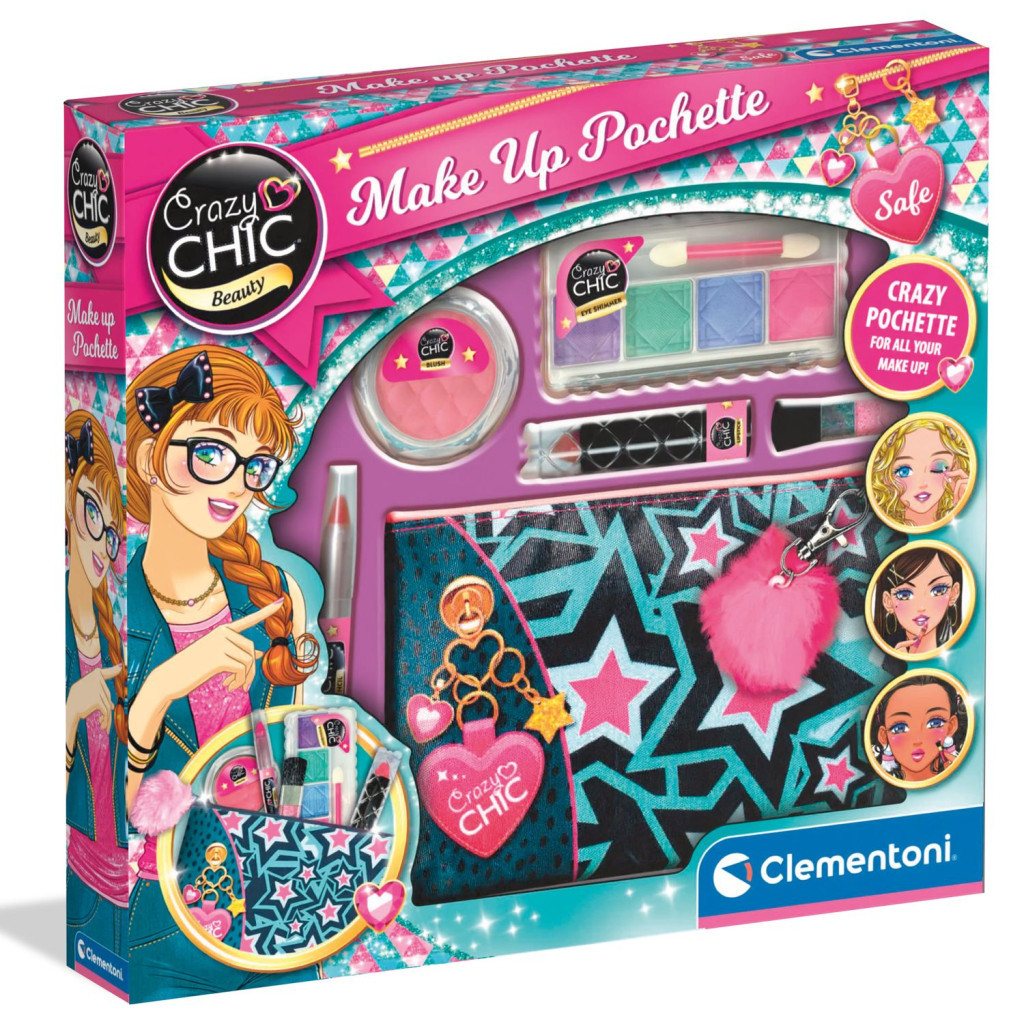 Дитяча косметика Clementoni Make Up Pochette, серія Crazy Chic (18697)
