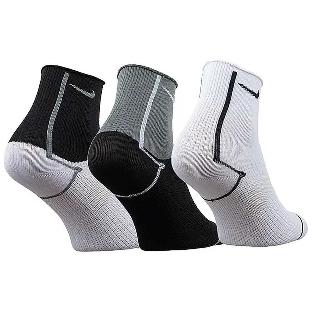 Шкарпетки Nike W NK EVERYDAY PLUS LTWT ANKLE CK6021-904 38-42 3 пари Чорний/Білий/Сірий (194275650883)