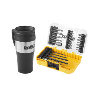 DeWALT Drill and bit set Phillips, Pozidriv, Torx, Pz3, L = 25, 50 mm, 25 pcs, ToughCase, thermal mug (DT70707)