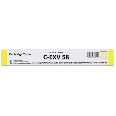 Тонер-картридж Canon C-EXV58Y yellow (3766C002)